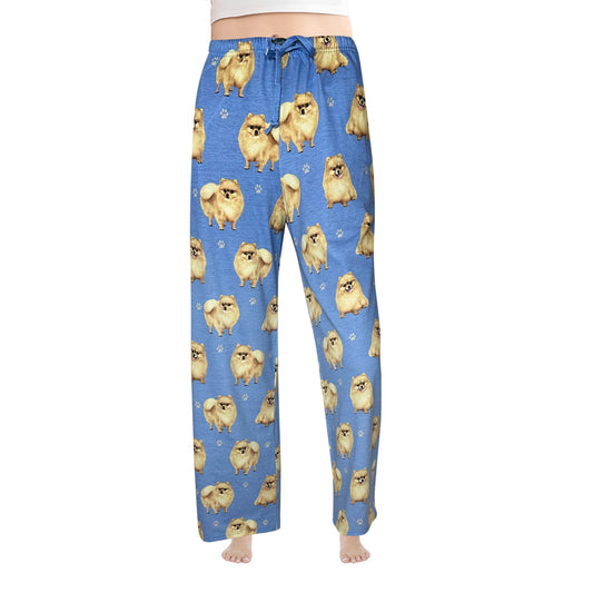 Pomeranian Pajama Bottoms - Unisex Cotton Blend PJs