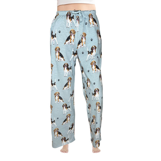 Beagle Pajama Bottoms - Unisex Cotton Blend PJs