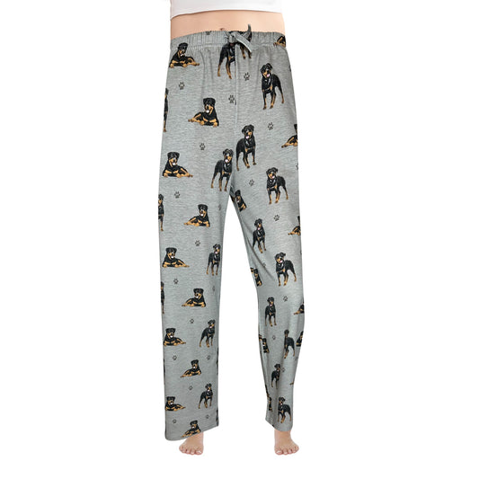 Rottweiler Pajama Bottoms - Unisex Cotton Blend PJs