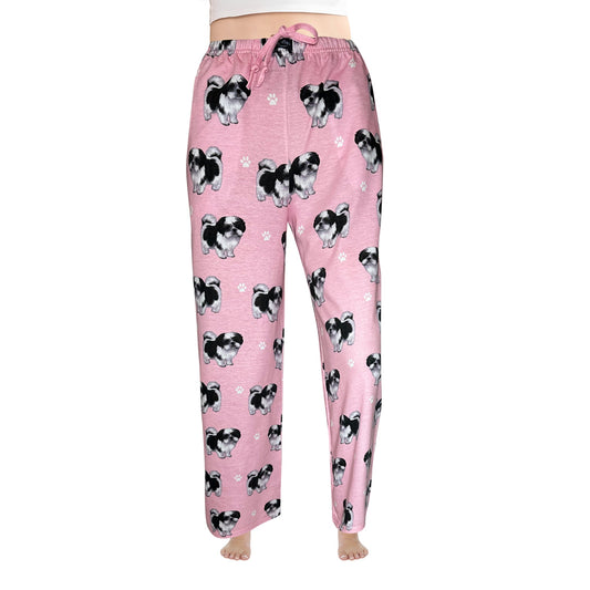 Shih Tzu Pajama Bottoms - Unisex Cotton Blend PJs