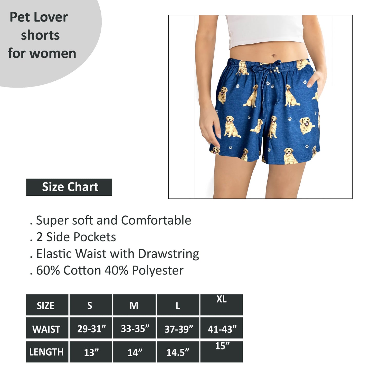 Golden Retriever Shorts
