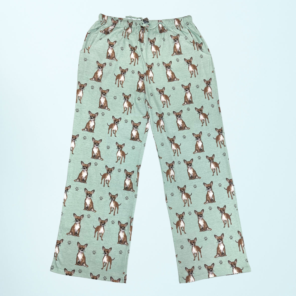 Chihuahua Pajama Bottoms - Unisex Cotton Blend PJs