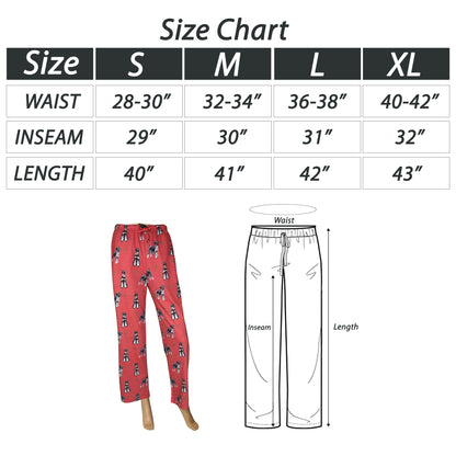 Schnauzer Pajama Bottoms - Unisex Cotton Blend PJs