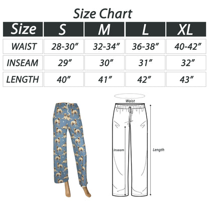 Labrador Yellow Pajama Bottoms - Unisex Cotton Blend PJs