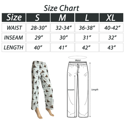 Labrador Chocolate Pajama Bottoms - Unisex Cotton Blend PJs