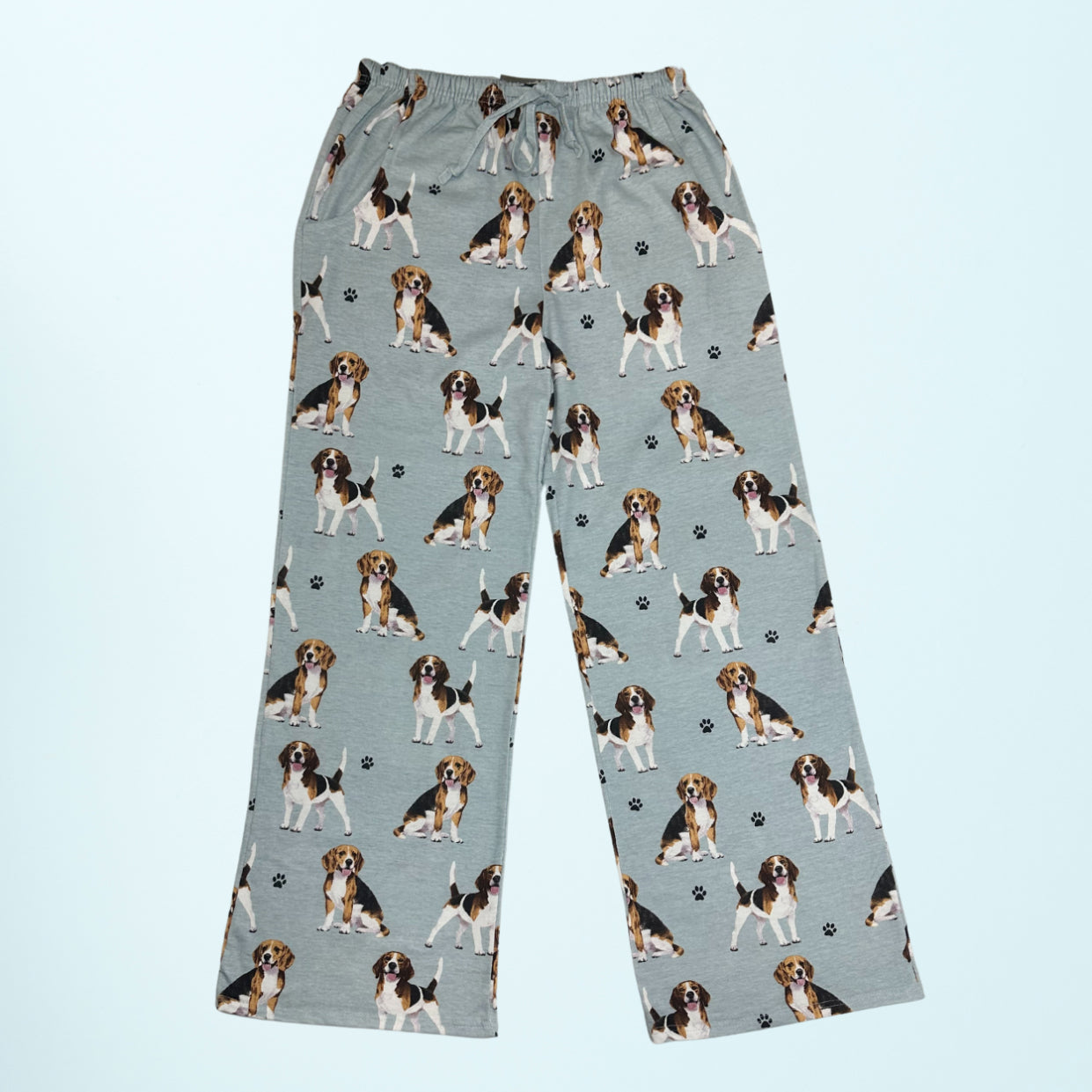 Beagle Pajama Bottoms - Unisex Cotton Blend PJs