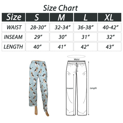 Beagle Pajama Bottoms - Unisex Cotton Blend PJs
