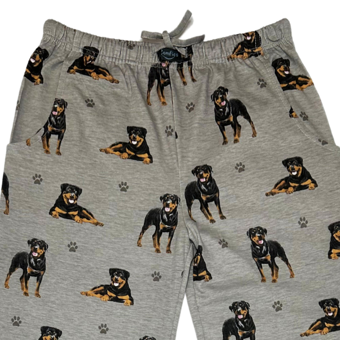 Rottweiler Pajama Bottoms - Unisex Cotton Blend PJs