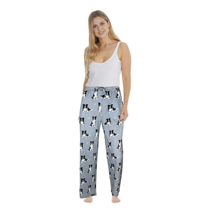 Border Collie Pajama Bottoms - Unisex Cotton Blend PJs