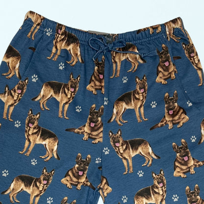 German Shepherd Pajama Bottoms - Unisex Cotton Blend PJs